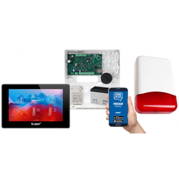 SYSTEM ALARMOWY SATEL VERSA IP INT-TSH2-B 7Ah AWT150 + SYRENA TI700